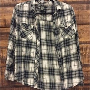 Black and white flannel