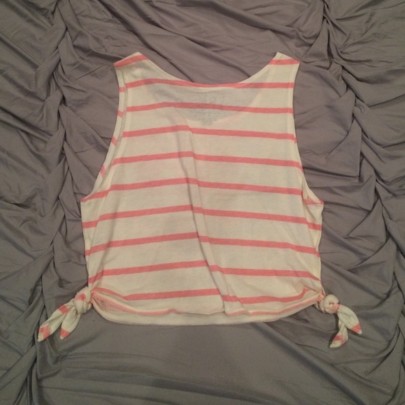 "Live Free" striped tank - Picture 2 of 2