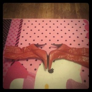 Burnt orange boots