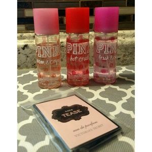 3 Pink Body Sprays + Free Sample!