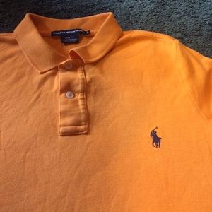 Orange Ralph Lauren polo