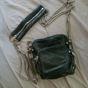 Alexander Wang navy mini "Brenda" camera chain bag