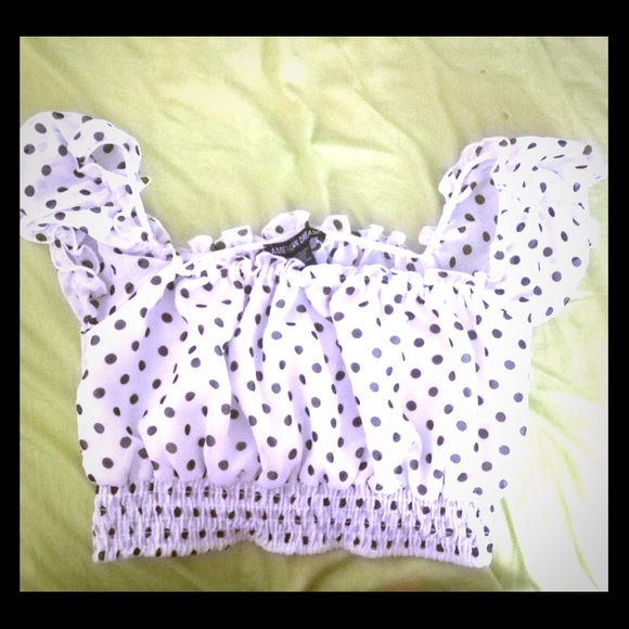 Polka dot crop top!