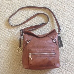 NWT Brown Style & Co cross body bag