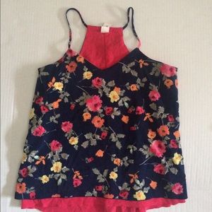 Candies Reversible Floral Pink Tank Top