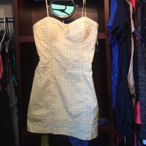Guess yellow summer dress. With straps.