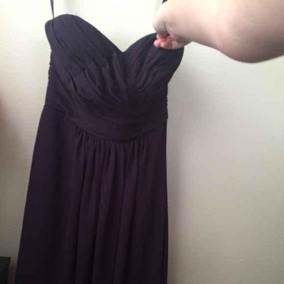 Bill Levkoff bridesmaid dress in Plum. - Picture 3 of 4