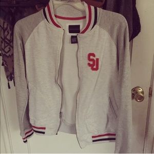 Letterman style sweater