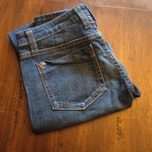 Frankie b medium wash straight legs