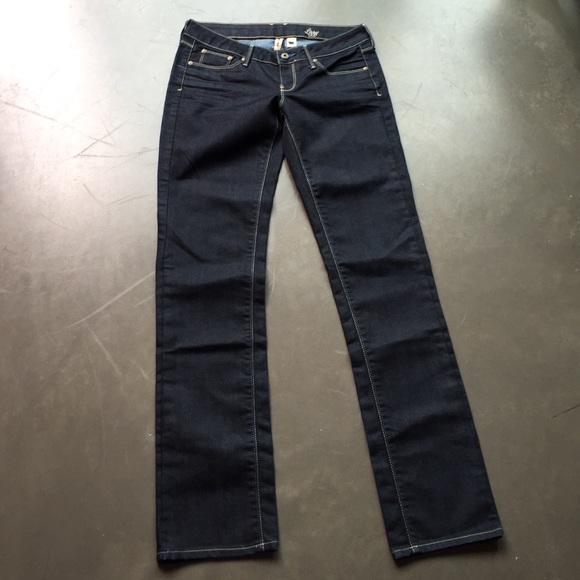Mango Dark Rinse Straight Cut 'Lizzy' Jeans