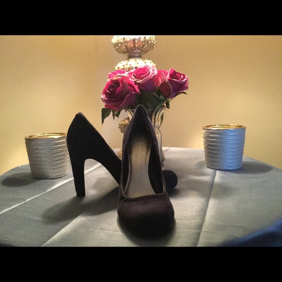 Jessica Simpson Navy Blue Flex Sued Pumps- NWOT