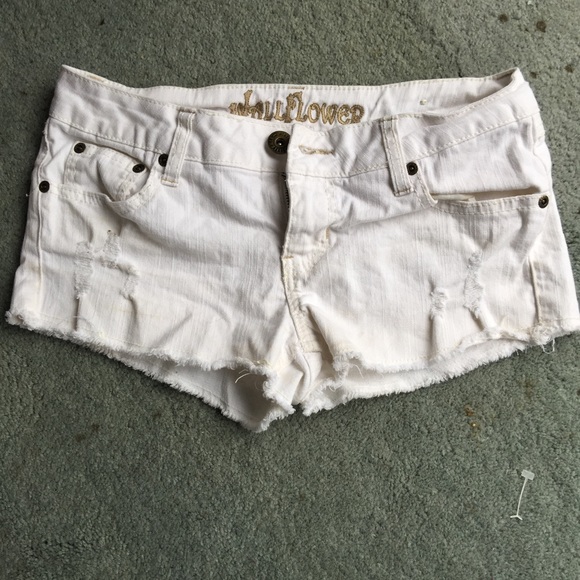White denim shorts!