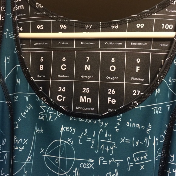 ❌ SOLD ❌ Periodic Table vs Math Inside Out Dress - Picture 3 of 4