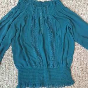 Sheer Teal Top