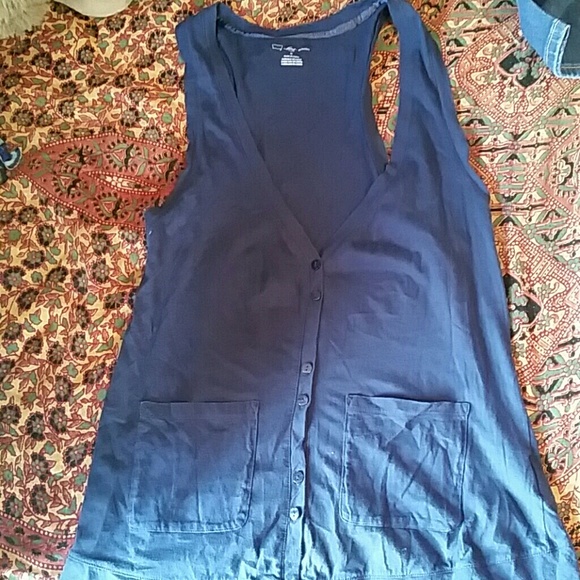 Navy blue vest/tank - Picture 1 of 2