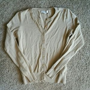 Forever 21 gold cardigan