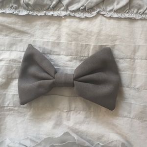 American Apparel Gray Hair Bow Clip
