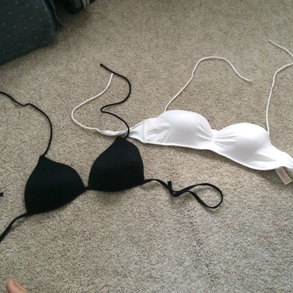 2 XL OP swim tops (white and black)