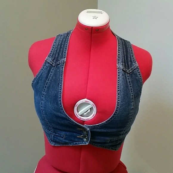 rue21 Cropped mimi denim vest