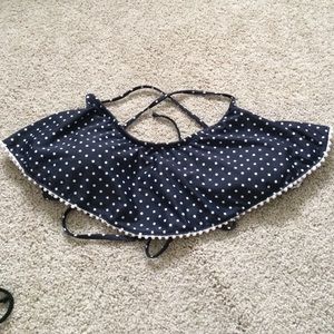 Cute never worn polka dot bikini top!