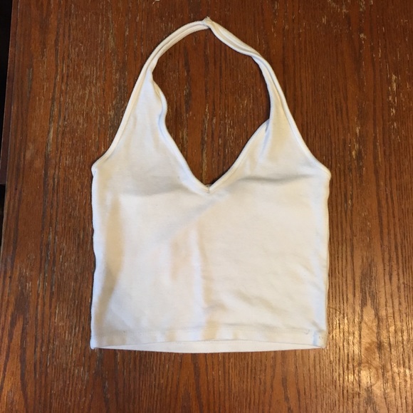 Brandy Melville White Halter Top