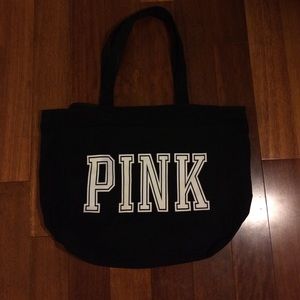black PINK tote bag
