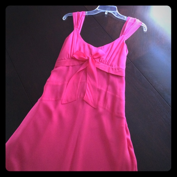 Hot pink Max and Cleo silk cocktail dress