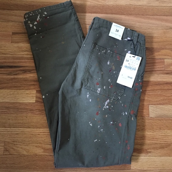Zara Army Green Pants