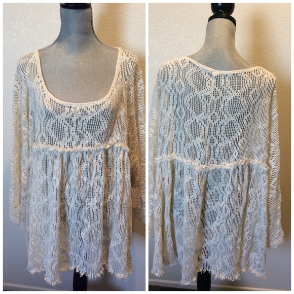 Free People Ripped and Torn Babydoll Tunic - Picture 3 of 3