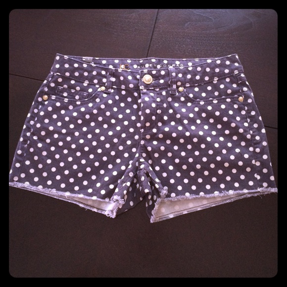 Polka dot LC Lauren Conrad cutoff short
