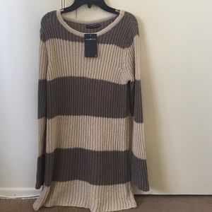 Brandy Melville striped sweater dress