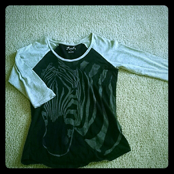Black zebra shirt