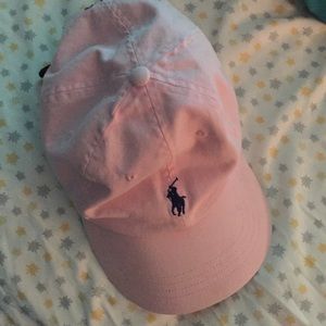 Pink polo hat