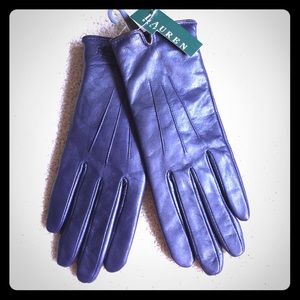 Deep dark purple new leather gloves 💜ON SALE!💥💥