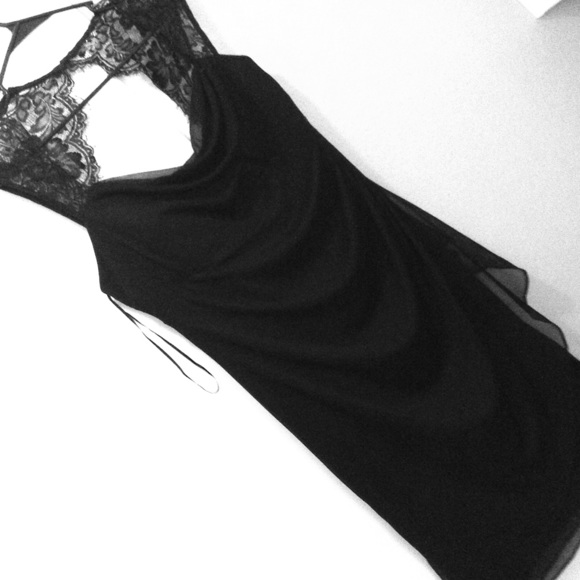 Little black lace dress