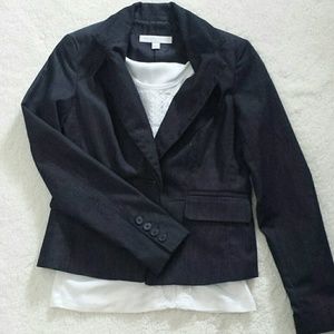 Dark jean blazer