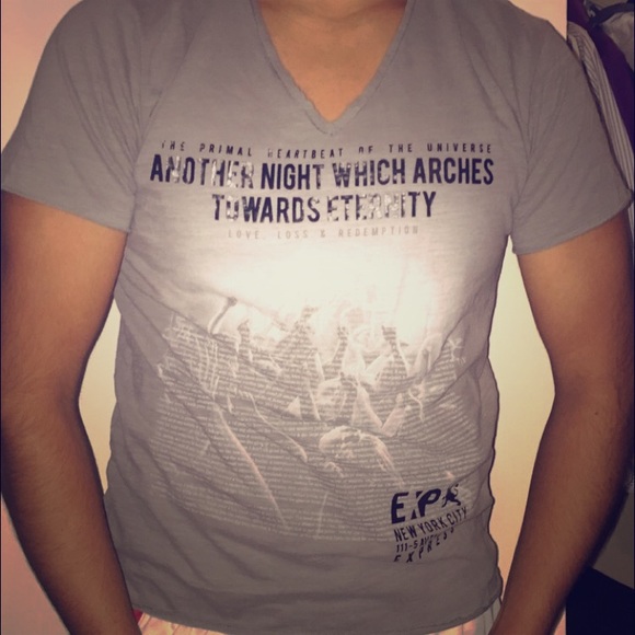 Grey express men's shirt.