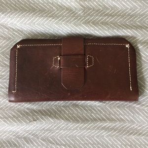 Brown leather wallet