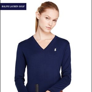 Ralph Lauren Golf Cotton V-Neck Sweater