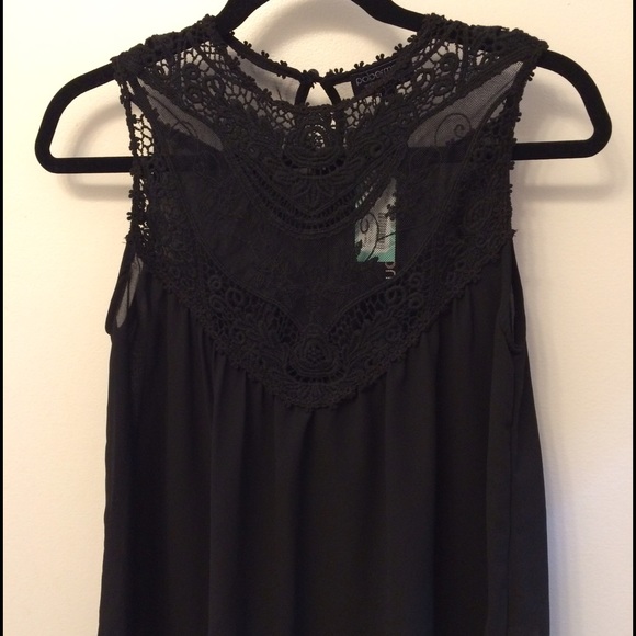 Papermoon Cherri Lace Detail Sleeveless Blouse