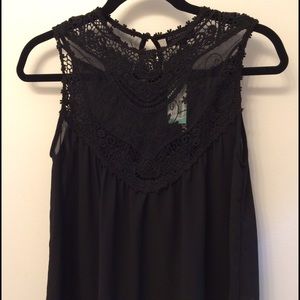 Papermoon Cherri Lace Detail Sleeveless Blouse