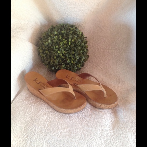 K. JACQUES ST. TROPES "DIORITE"  wedge sandal