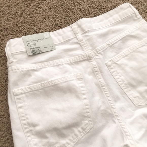 Topshop Moto white ripped Hayden jeans NWT - Picture 4 of 4