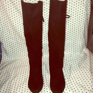 Black Knee High Boots