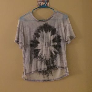 Vintage-looking tie dye top