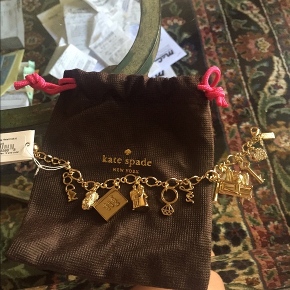 Kate Spade Charm Bracelet "Kiss A Prince"