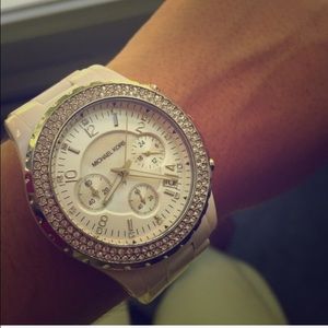 White MK watch