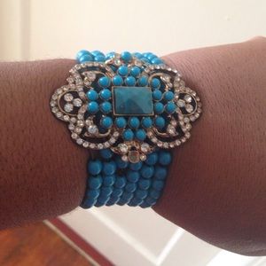 Beaded turquoise bracelet
