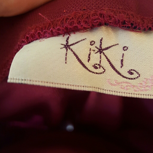 Kiki maroon sleeveless dress - Picture 3 of 4