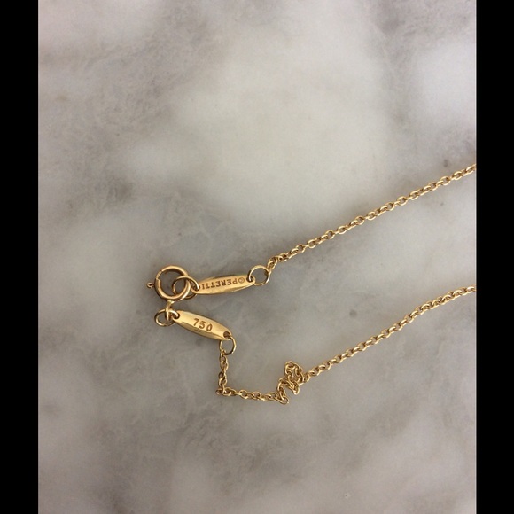 Tiffany Lapis Luzuli Bean Necklace - Picture 3 of 4